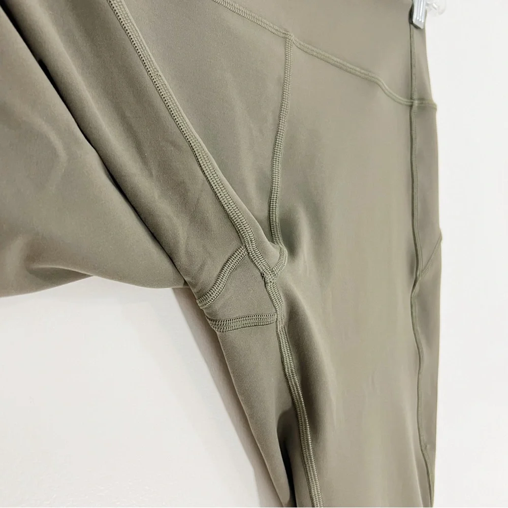 Lululemon In Movement Crop Everlux Legging In Sage Size 10